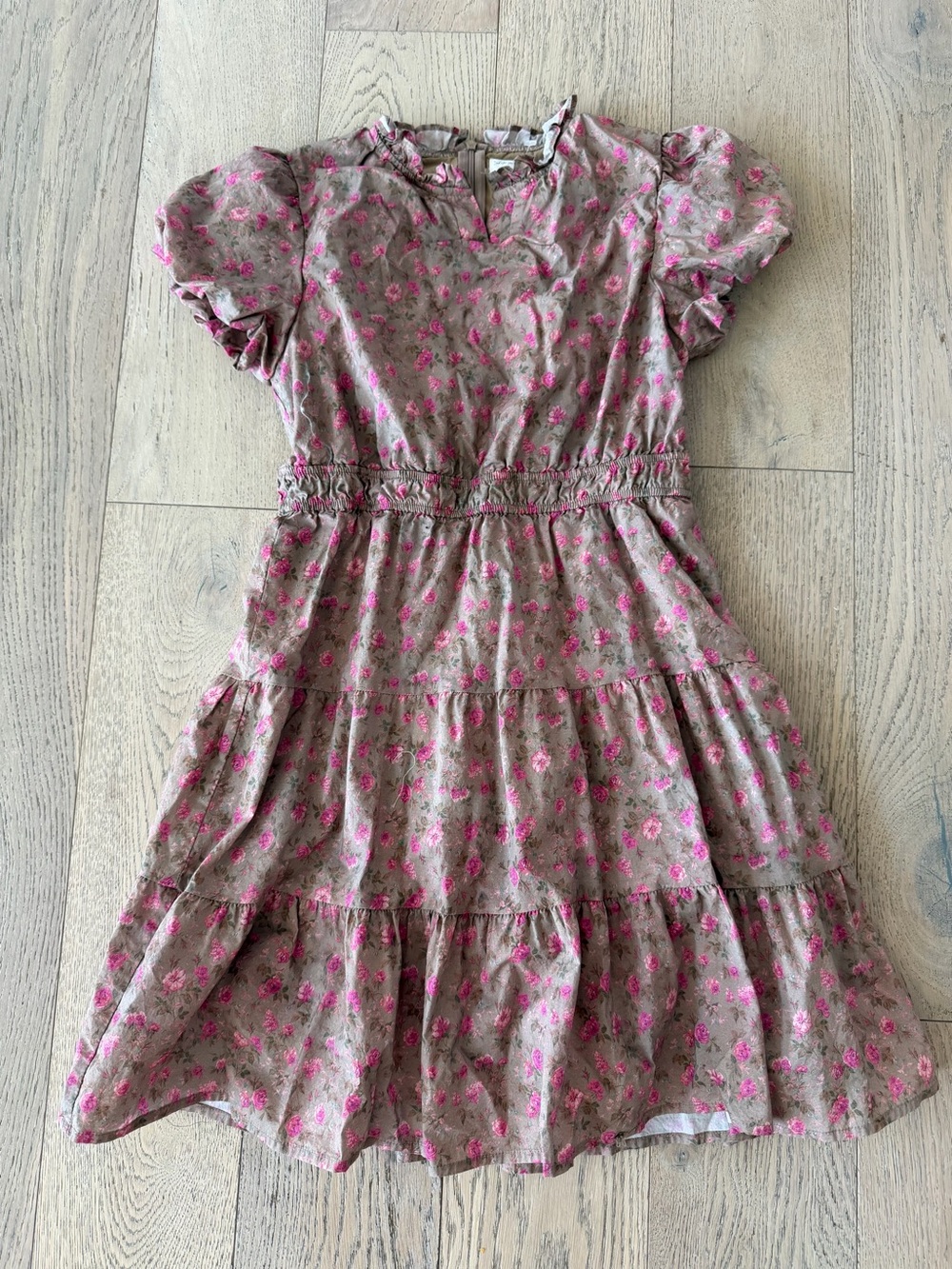 Shop the Mint Girls Dress Floral Beige Size 14/16